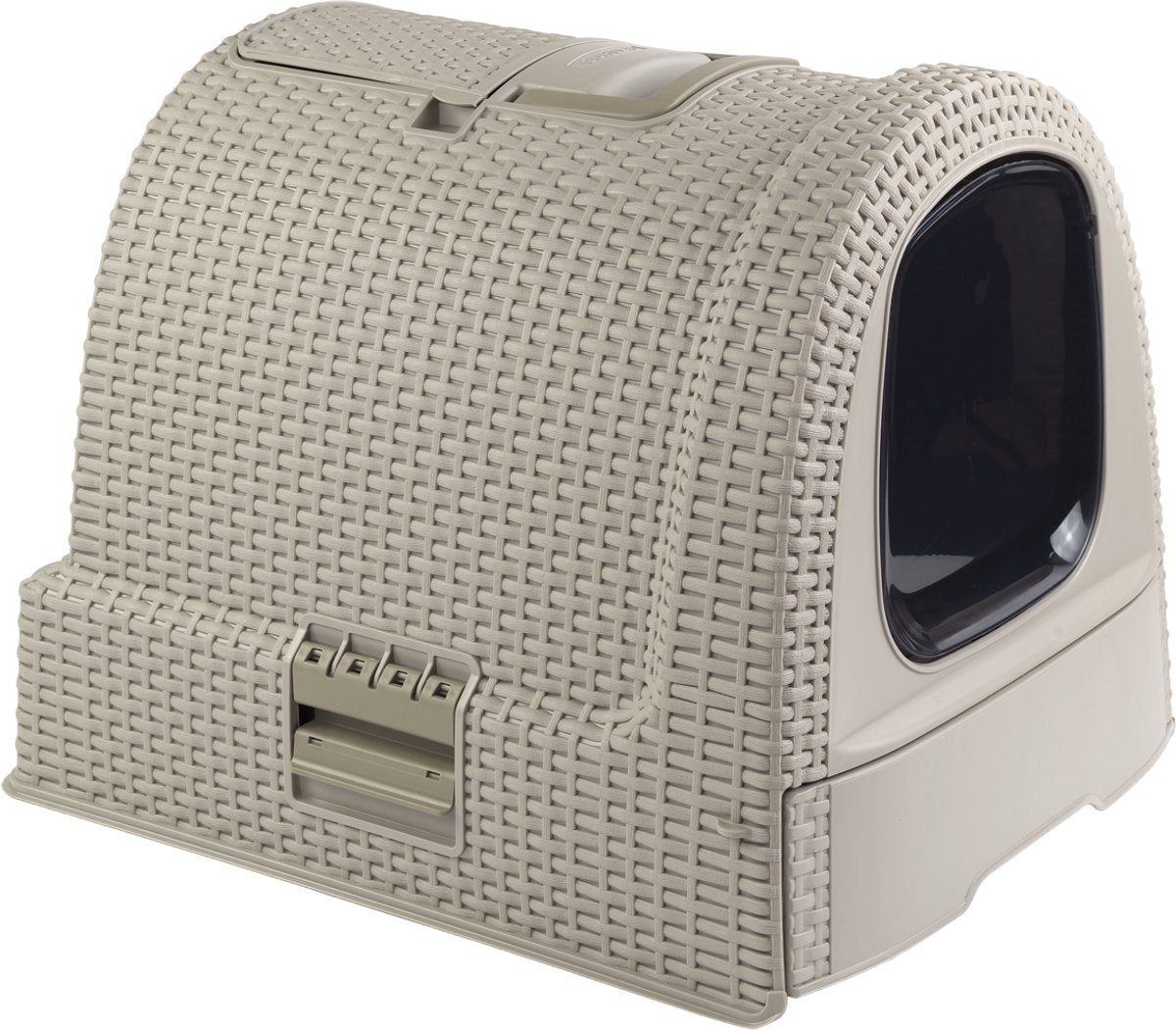 Caja de arena Curver con cajón - 51,5x38,5x40cm - gris cálido -
