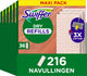 Toallitas secas para suelos Swiffer Floor Cleaner para madera - 6 x 36 recambios para escobilla de goma