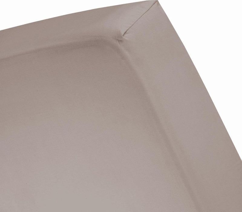 Cenerentola - lenzuolo con angoli fino a 30 cm di altezza materasso - 80x200 210 cm - tortora