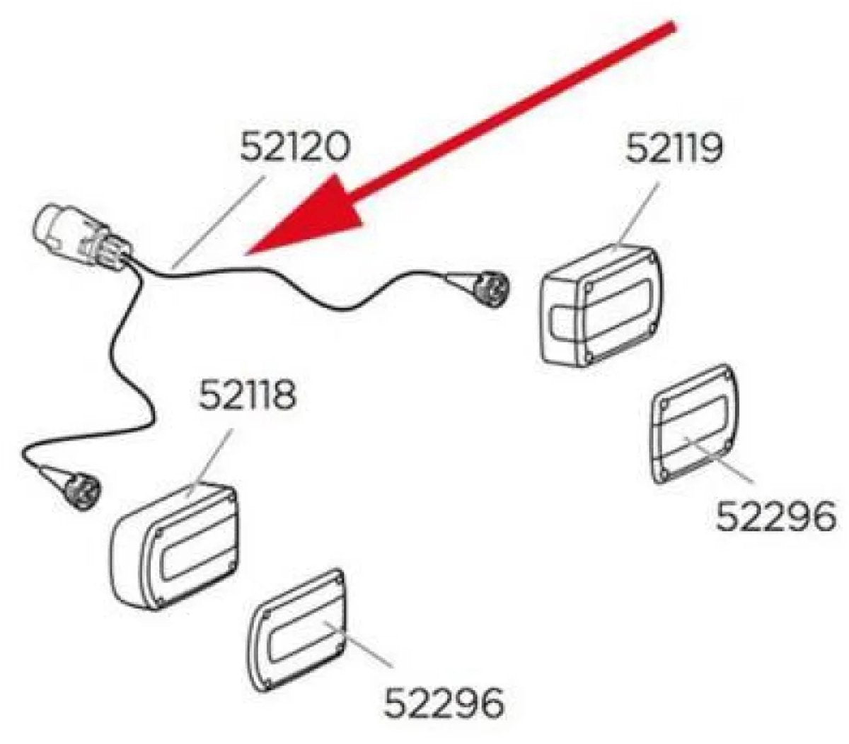 THULE CABLE SET 7P