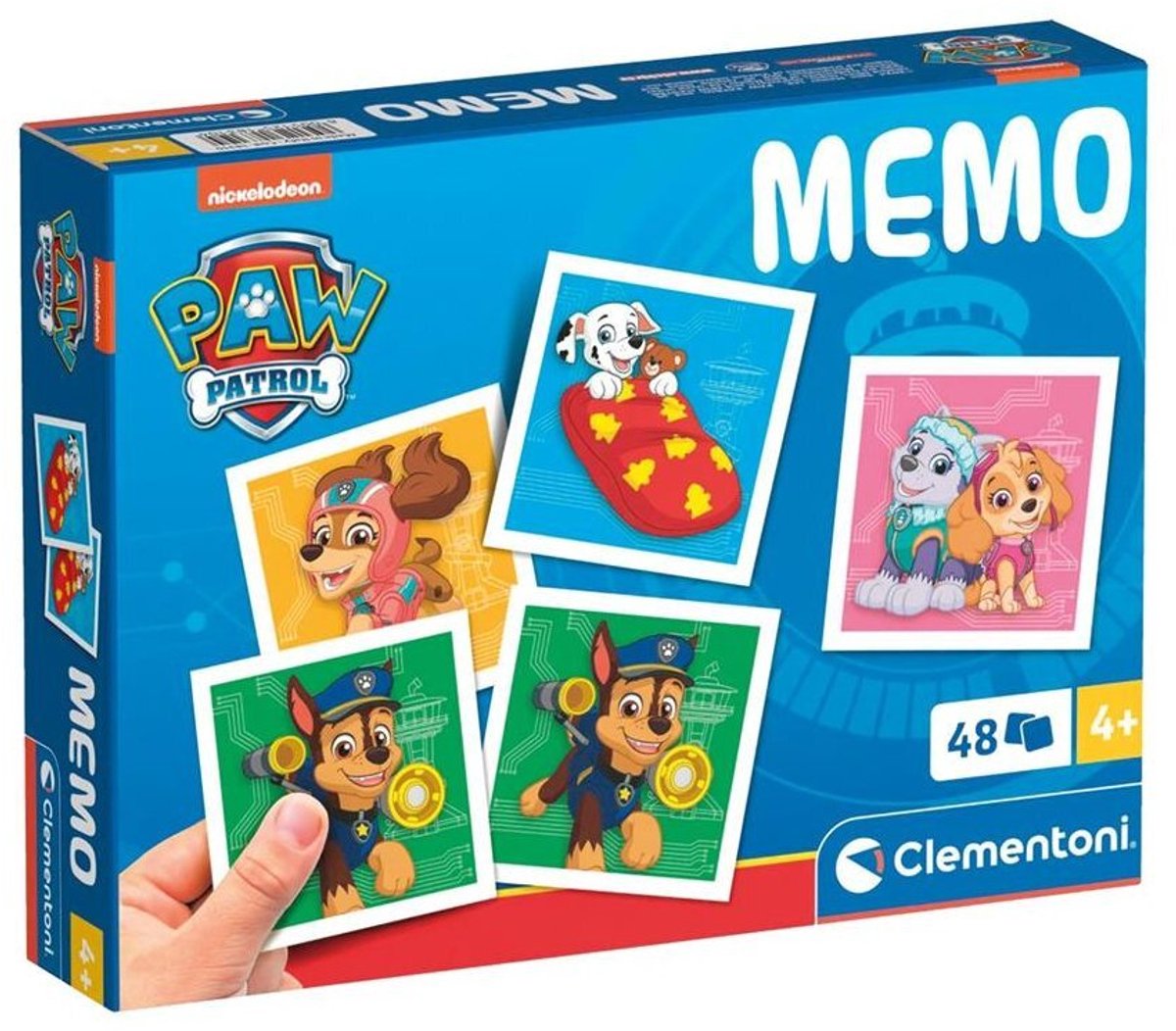 Clementoni - memory voor kinderen - paw patrol - 48 kaarten - memory spel - educatief speelgoed - vanaf 4 jaar