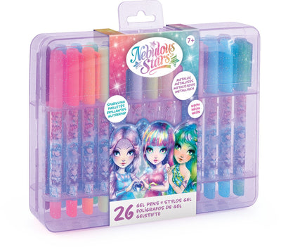 Stelle nebulose - Confezione da 26 penne gel - per disegnare e colorare