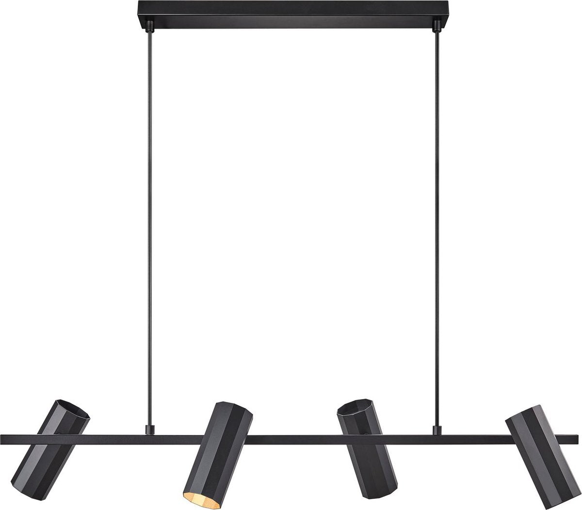 Nordlux alanis-4x hanglamp-gu10-zwart