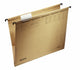 Cartella sospesa Leitz alpha® A4 con soffietto - 25 pezzi - fondo a V - marrone naturale