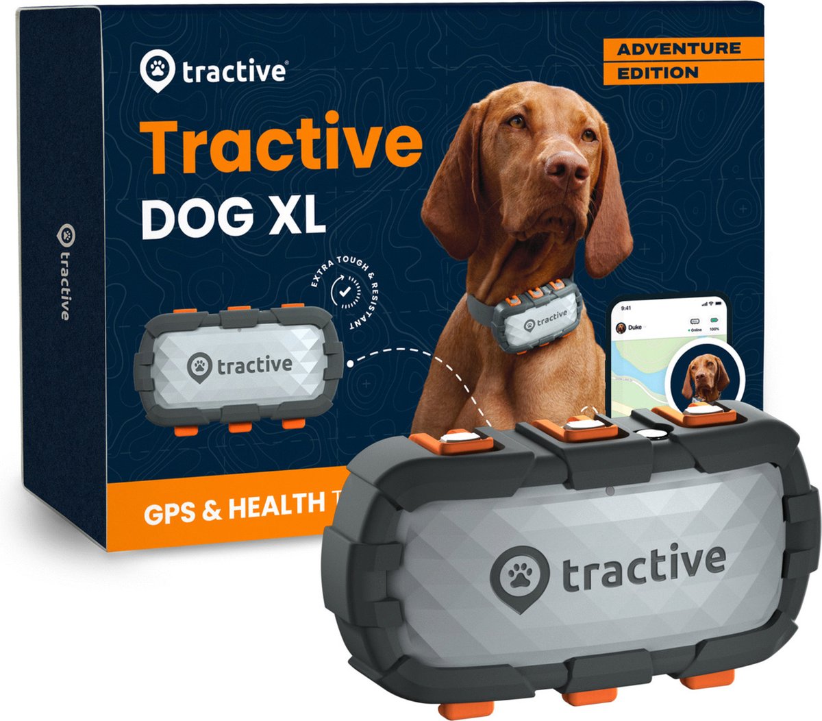 Tractive Dog XL Adventure Edition: batteria extra robusta e più grande