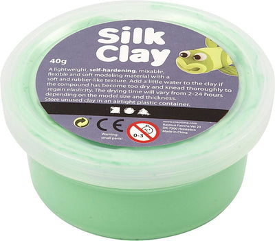 Clay di seta - verde chiaro, 40gr.