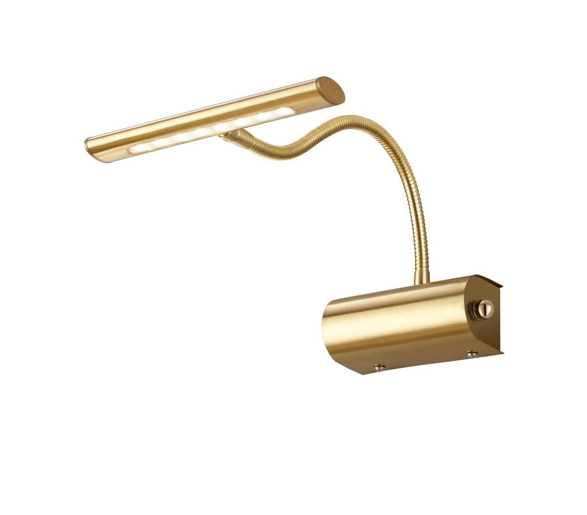 Trio curtis - lampada da parete - ottone opaco - incl. 1x SMD 4 W - dimmer integrato - flessibile - montaggio a parete - non adatto per dimmer esterno