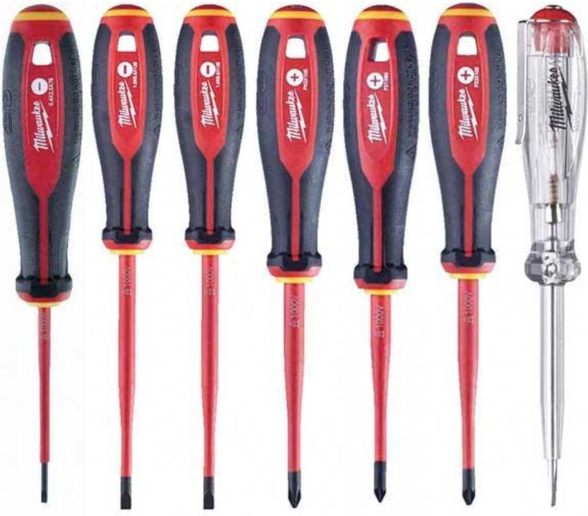 Juego de destornilladores VDE de tres lóbulos Milwaukee - 7 piezas - 4932478738