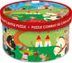 Puzzle da grattare - lotta tra cavalieri - 60x43,5 cm - 60 pezzi - 4 anni