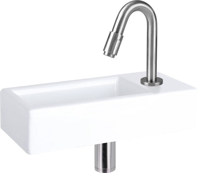 Rubinetto fontana Differnz curvo 19 cm cromo opaco