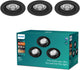 Philips LED Philips Impala recessed spotlight - 3-light - black - round