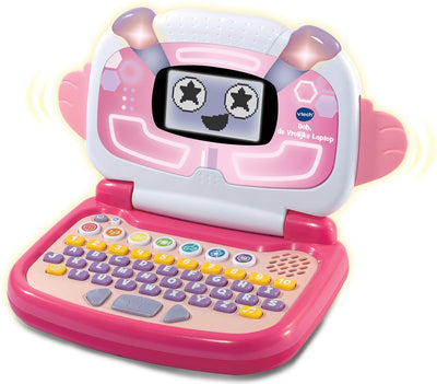 Vtech bob, l'allegro laptop rosa - computer giocattolo - impara a conoscere lettere, numeri e contare - da 3 a 7 anni
