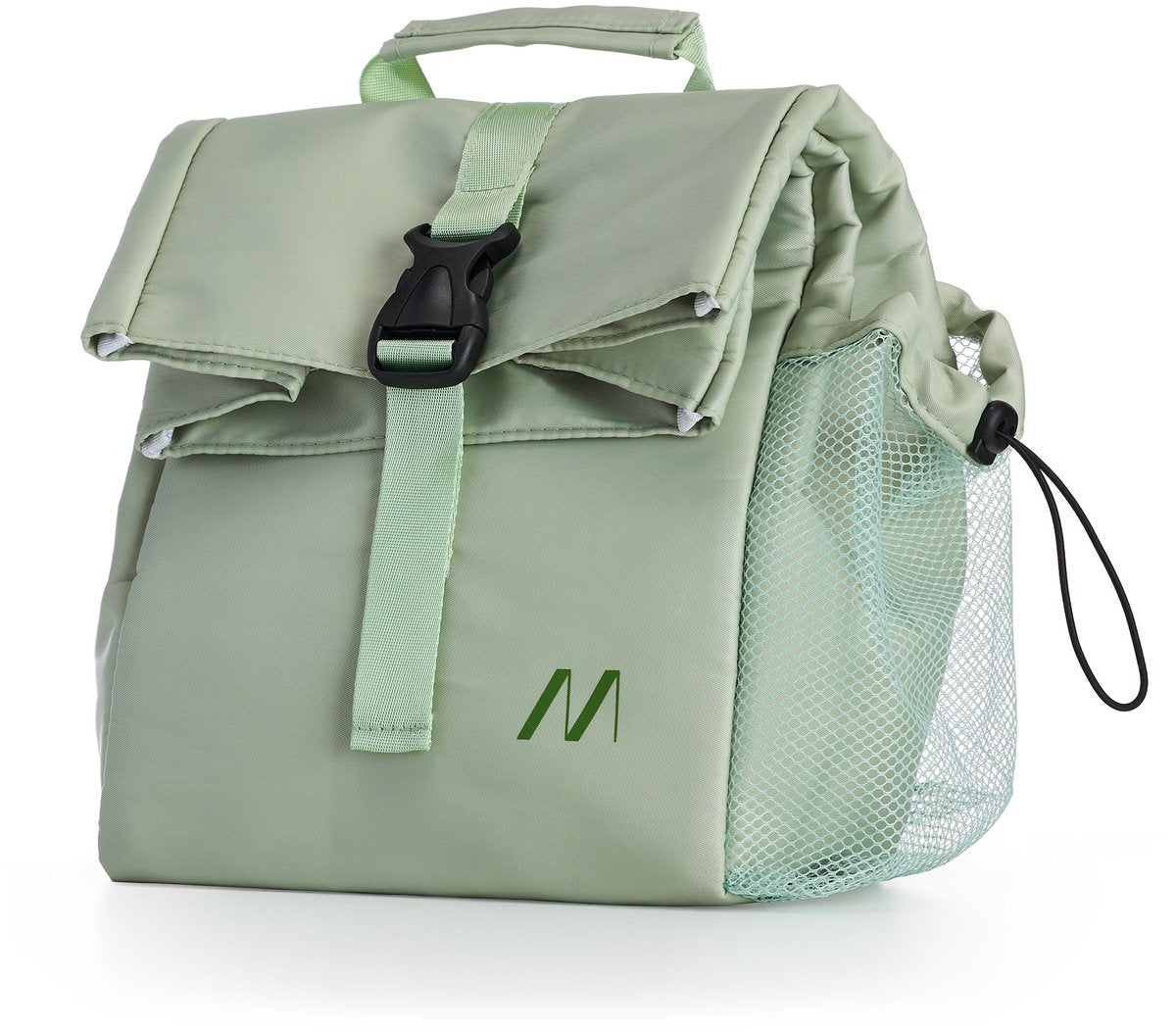 Nevera Muitomas 8 litros - aislamiento térmico - un compartimento central - bolsillo lateral para botella - bandolera ajustable - verde