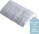 Silenzio. asciugamano living hush living - per pezzo - 50×100 cm - 100% cotone - qualità pesante 500 g m2 - bordo elegante e occhiello per appendere - bianco