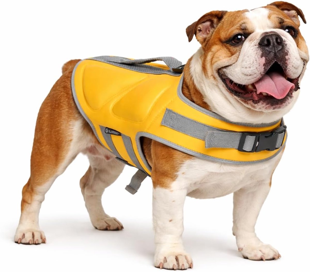 Menno's dierenwereld zwemvest hond – maat l (36,5cm) – swimmy geel – optimale ondersteuning – verstelbaar – veilig zwemmen