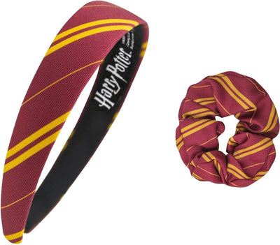 Cinereplicas Harry Potter - set fascia per capelli e elastici di Grifondoro - rosso
