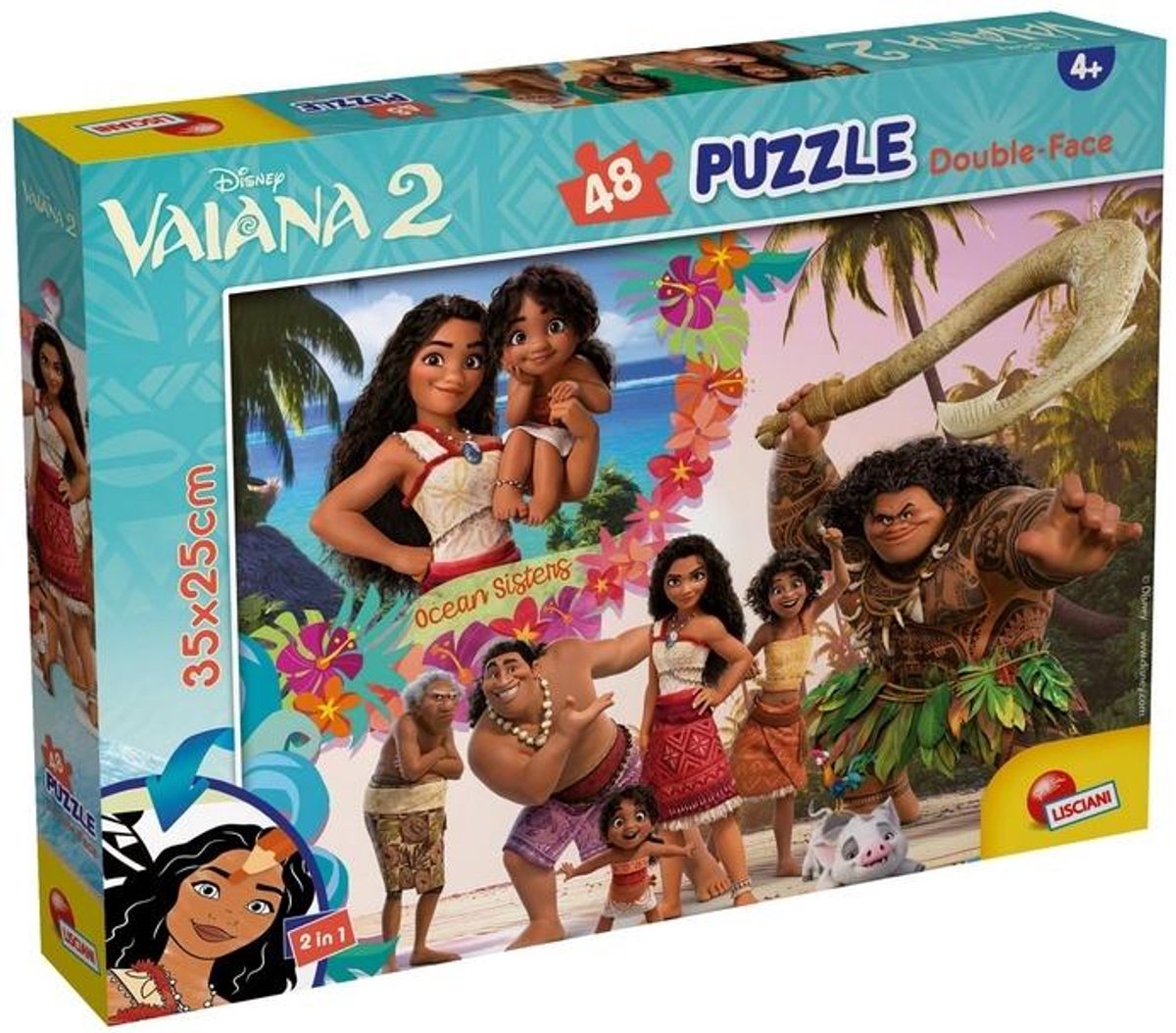 Lisciani disney puzzle df m-plus 48 oceania 2