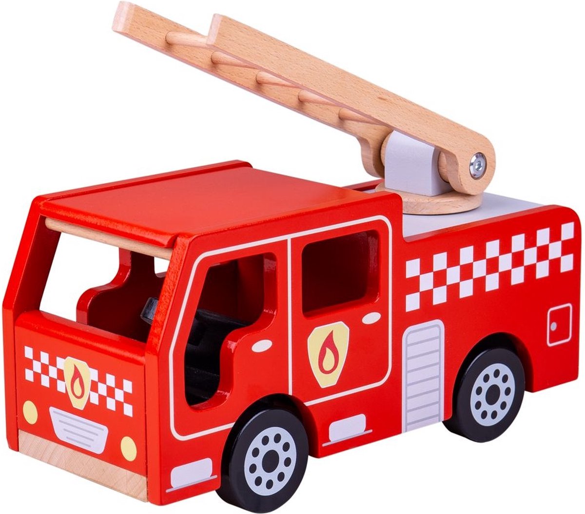 Bigjigs Wooden Fire Truck