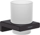 Portaspazzolino Hansgrohe Addstoris nero opaco