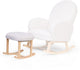 Poggiapiedi Childhome per sedia a dondolo – lino – beige – finitura comoda ed elegante