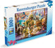 RAVENSBURGER JIGSAW Puzzle XXL e giocattoli, 100 °.