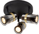 Lucide upton - faretto da soffitto (lampada da soffitto) - 3xgu10 - fumé