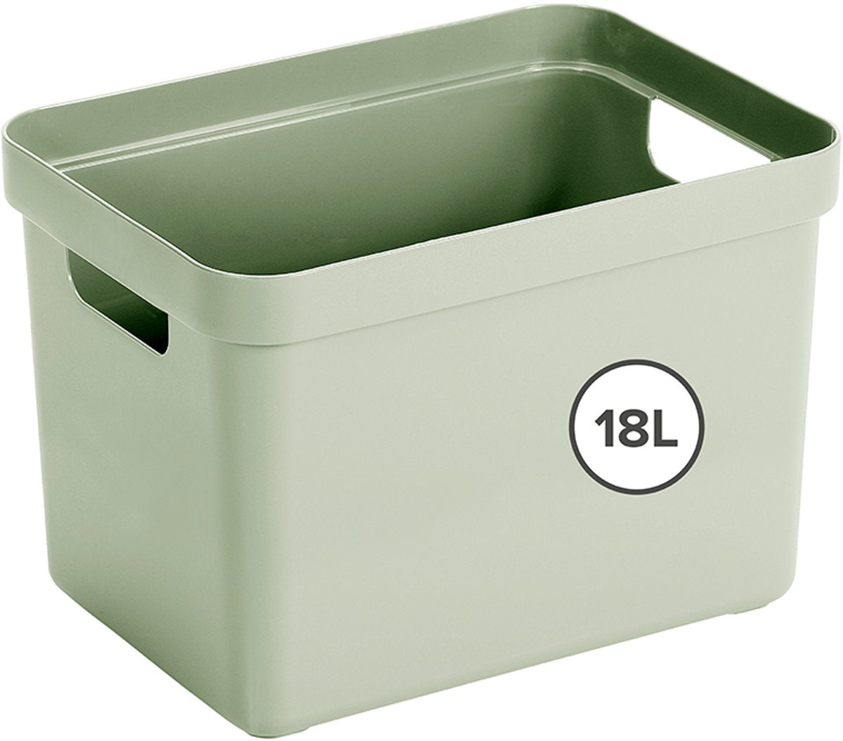 Sunware sigma home opbergbox 18l - 35x24.6x24.3 cm - groen