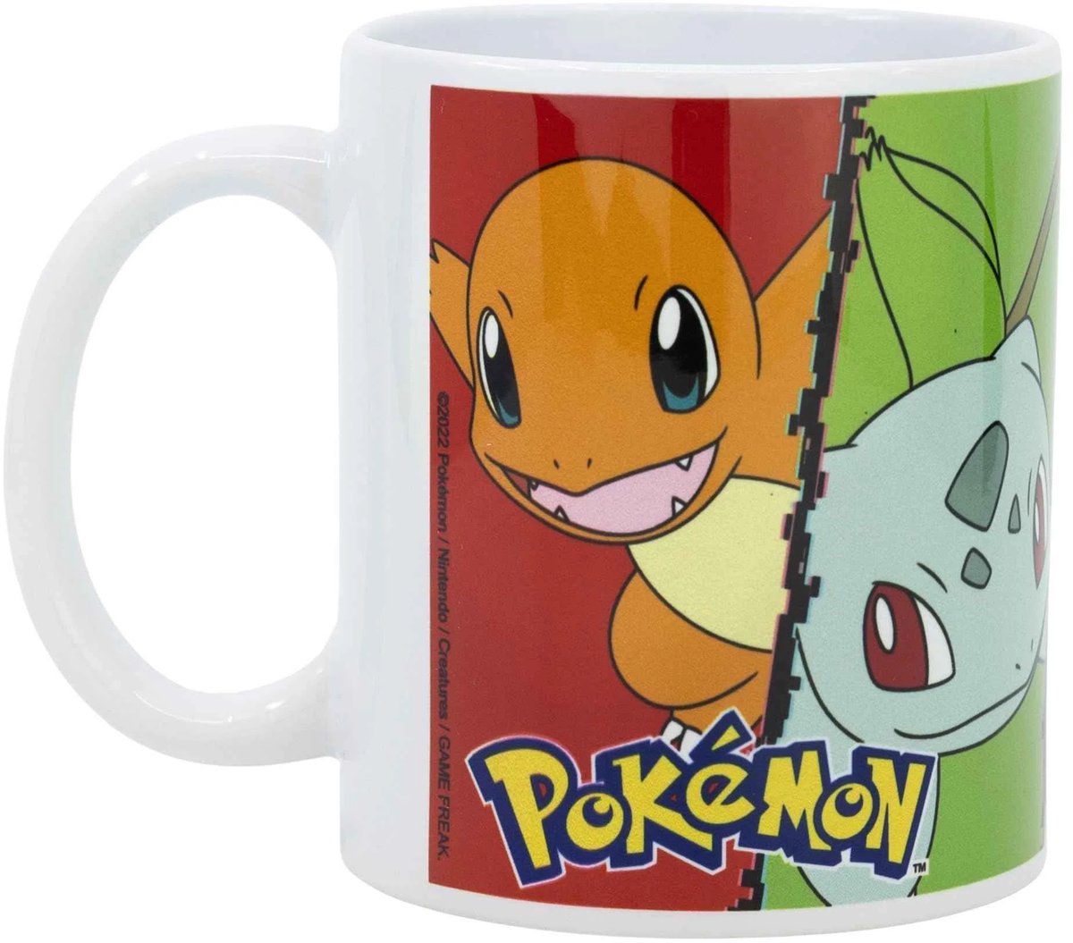 Pokémon mok – pikachu, charmander, squirtle bulbasaur – 325ml – keramiek – officieel gelicenseerd – vaatwasser- magnetronbestendig