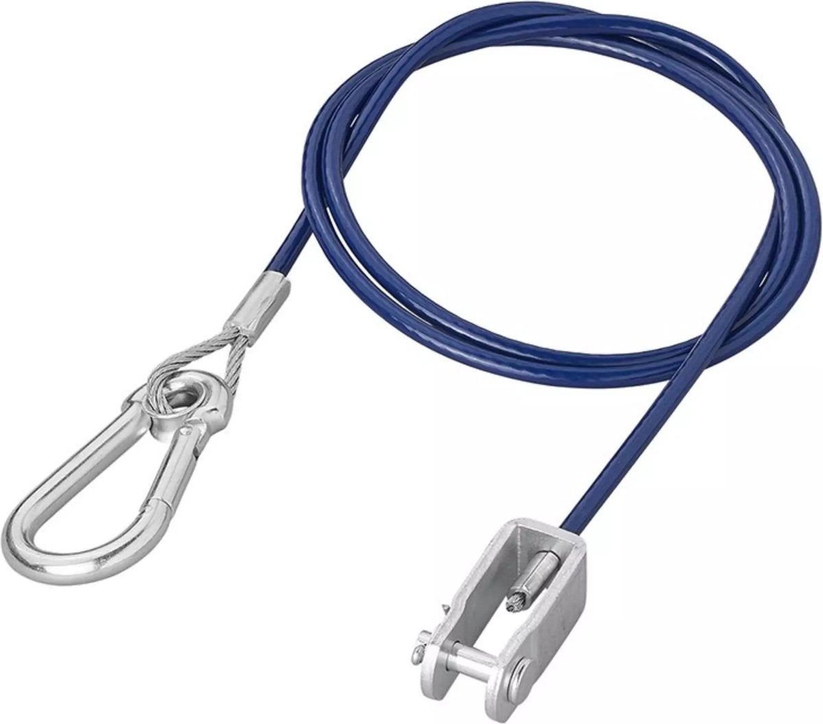 Cable de seguridad Proplus 1 m - alambre de acero con horquilla - protección de plástico