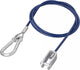 Cable de seguridad Proplus 1 m - alambre de acero con horquilla - protección de plástico