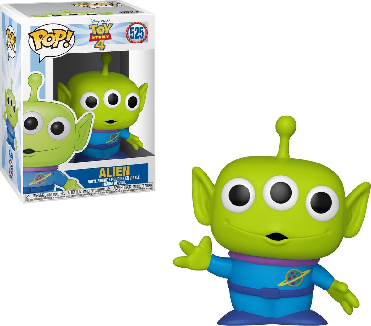 Disney funko toy story - toy story 4 pop! alien 9 cm verzamelfiguur - multicolours
