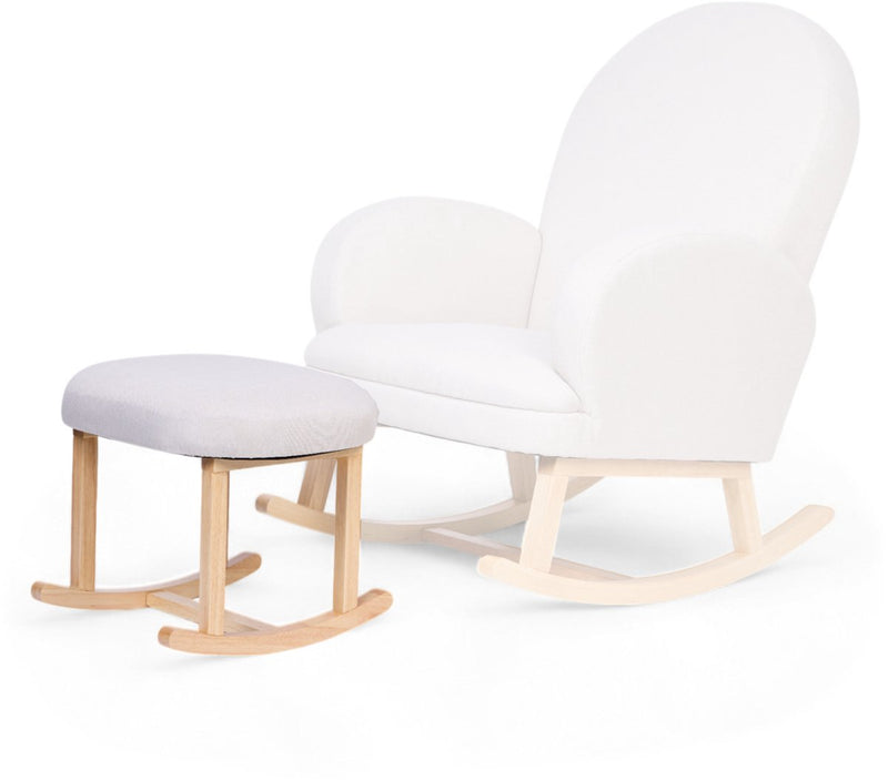 Reposapiés para mecedora Childhome – lino – beige – acabado cómodo y elegante