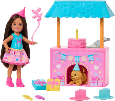 Barbie Club Chelsea bambola a sorpresa di compleanno e accessori