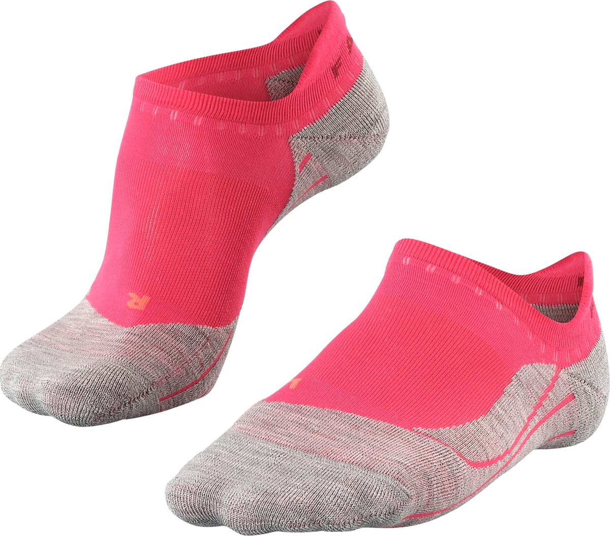 Falke ru4 invisible anti-blaar katoen functioneel materiaal hardloopsokken dames rood - maat 39-40