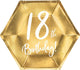 Party-decoration borden 18th birthday goud (6 stuks)