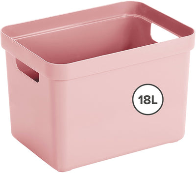 Sunware sigma caja de almacenamiento para el hogar 18l - 35x24,6x24,3 cm - rosa