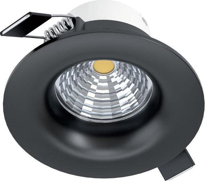 Apparecchio da incasso Eglo saliceto - LED - ø 8,8 cm - nero - dimmerabile