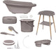 Set da bagno Bébé-jou 8 pezzi sense edition marrone gesso