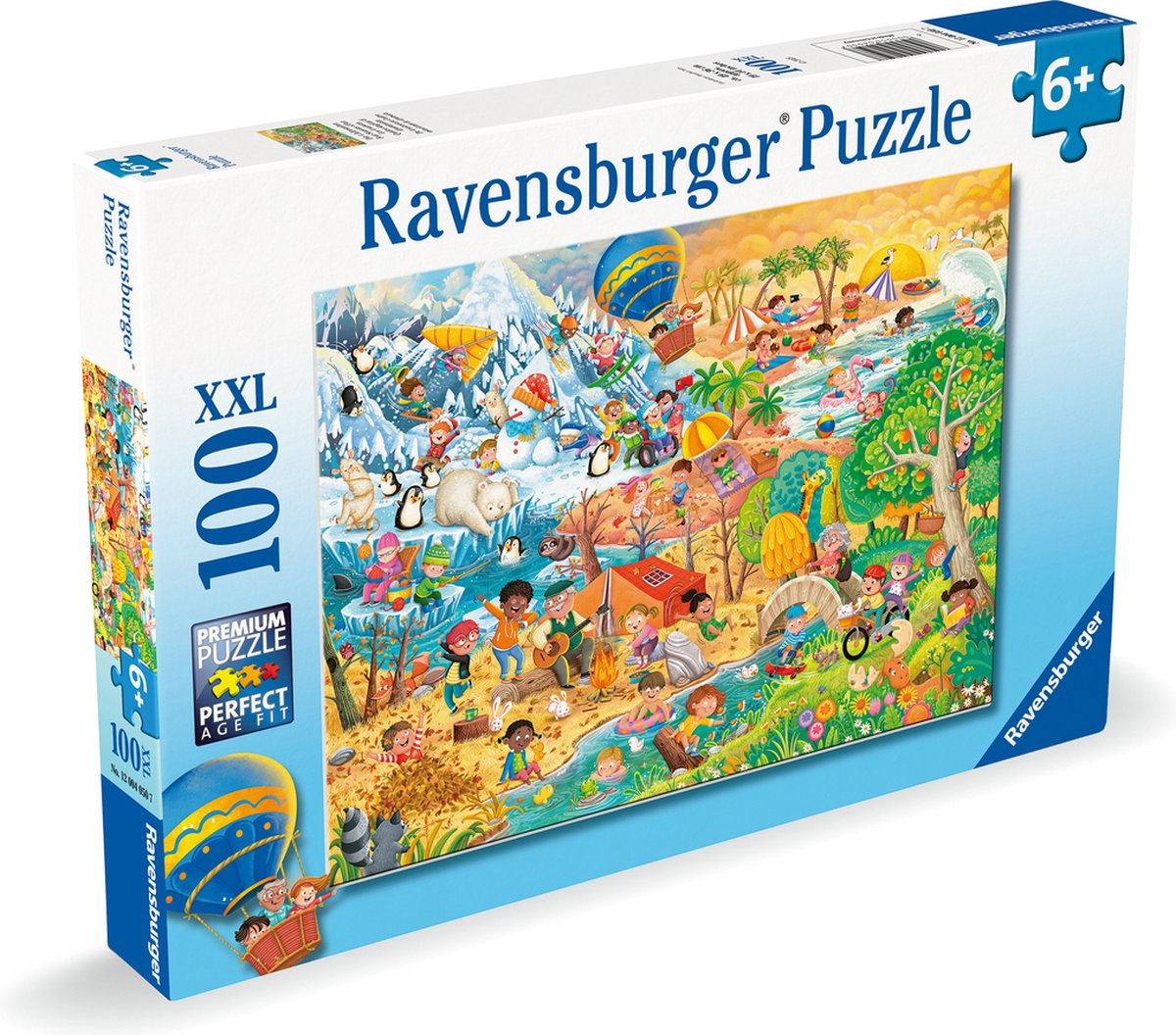 RAVENSBURGER JIGSAW Puzzle XXL Four Seasons, 100 °.