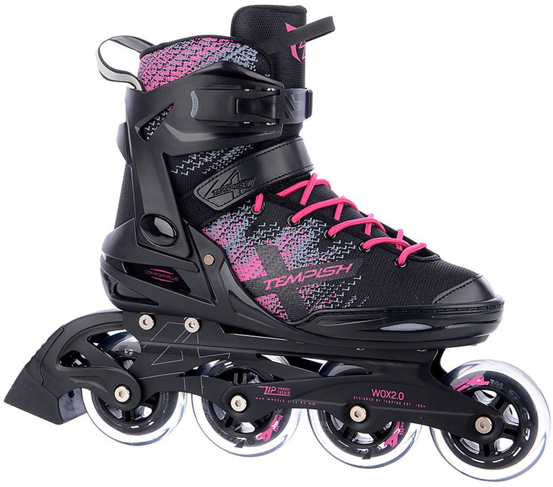 Tempish wox 2.0 84 lady inline skates black pink 37