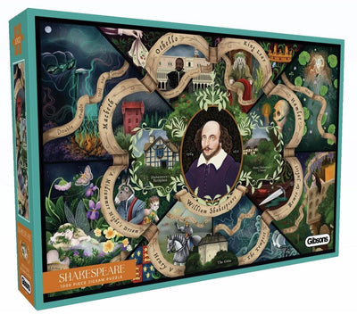 Gibsons - shakespeare (by anna stead) - 1000 pieces 68×49cm (w×h) - jigsaw puzzle for adults