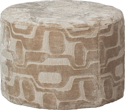 Pouf Wood Yago - poliestere - naturale - 43x60x60
