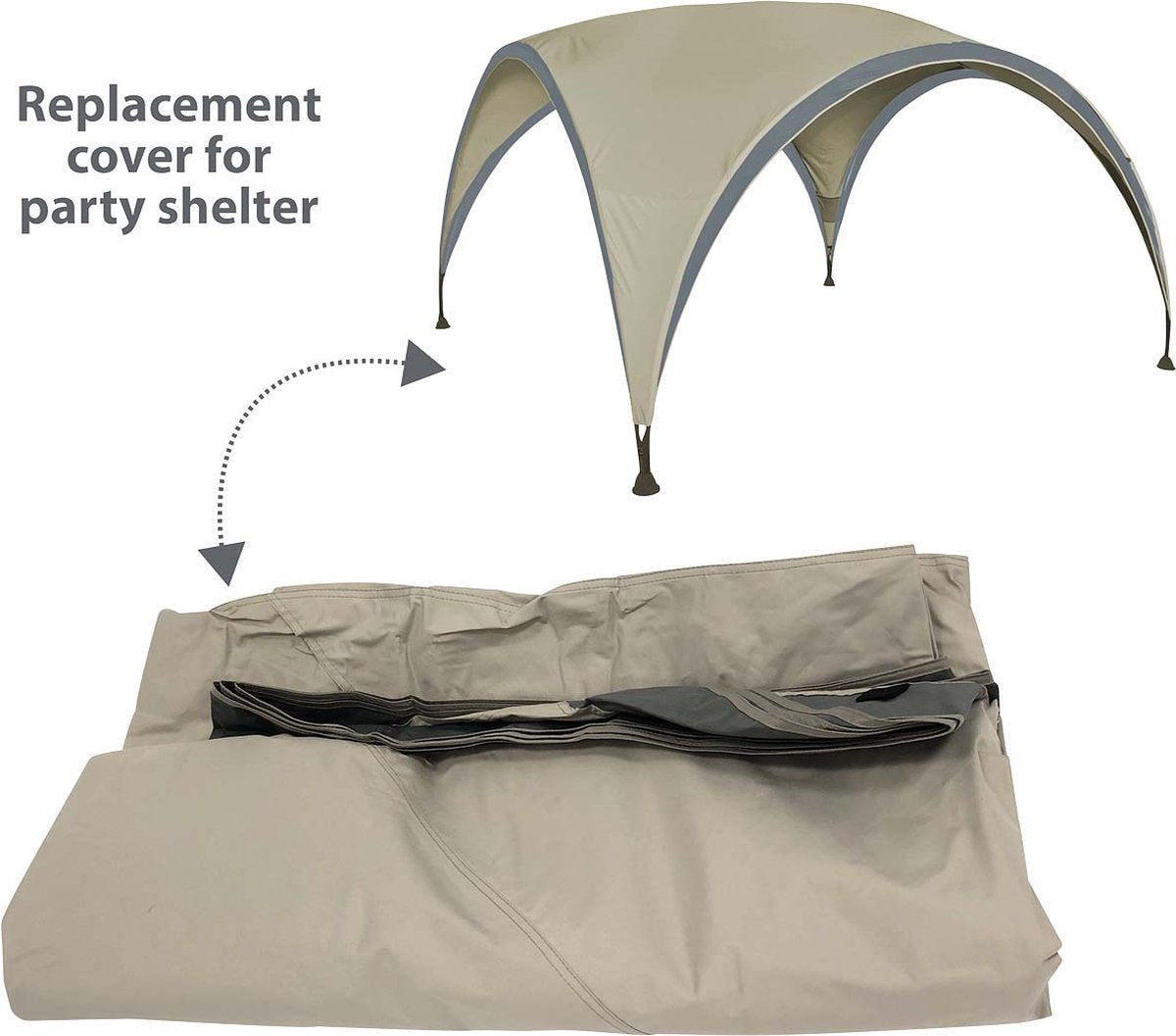 Bo-camp - doek - voor party shelter - l