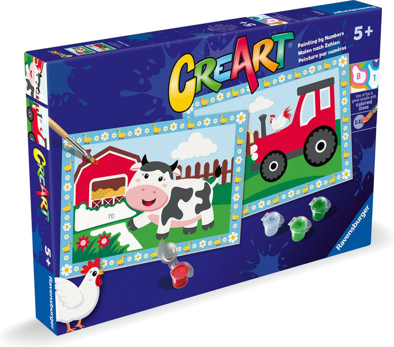 Ravensburger Creart Pintura en el tractor numérico con paisaje