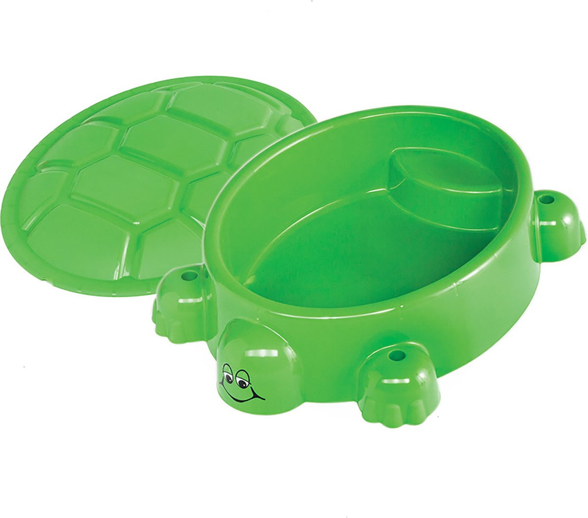 Sandbox con tapa de tapa de 95.5 x 68 cm de verde