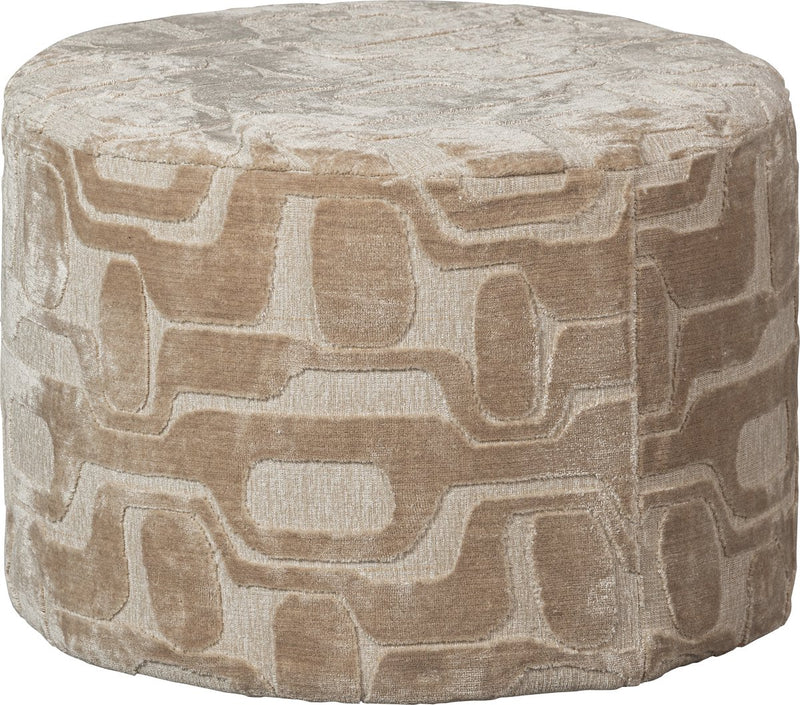 Puf Woood yago - poliéster - natural - 43x60x60