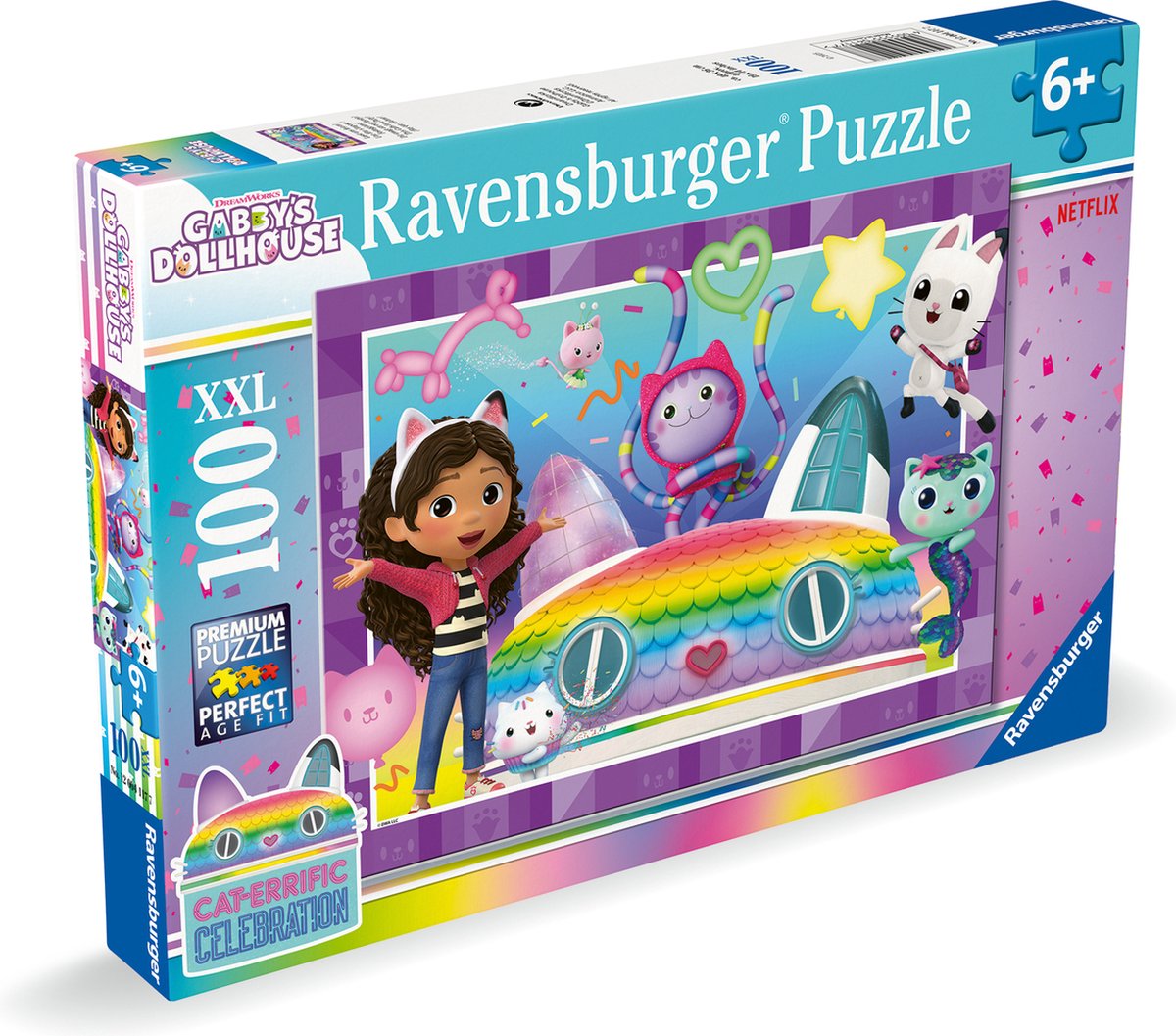RAVENSBURGER JIGSAW Puzzle XXL Gabby's Doll House, 100 °.