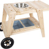 Cocina de barro de madera de pie pequeño compacto