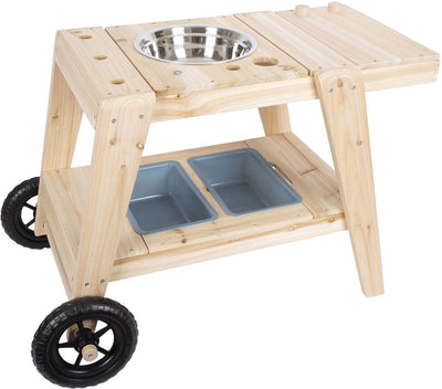 Cucina di fango in legno a piede piccolo compatto