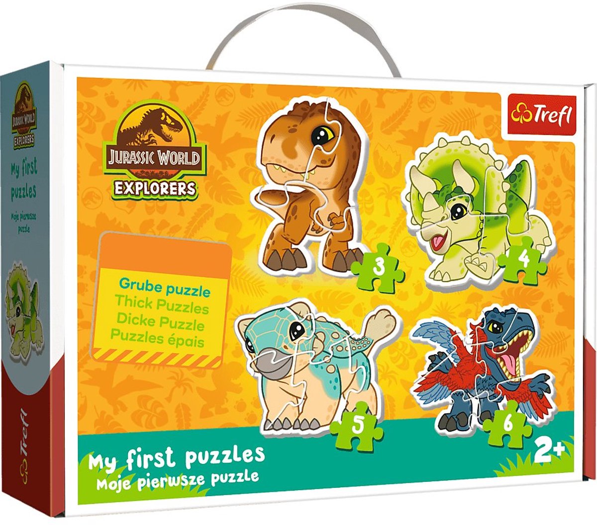 Trefl puzzelset baby classic - schattige dinosaurussen jurassic world.